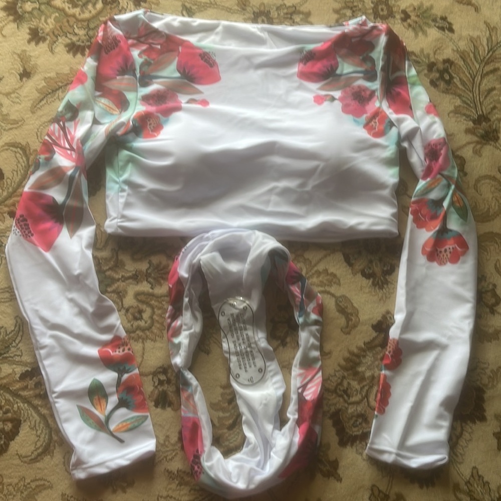 Long Sleeve Swim Top Bikini Large - Picture 4 of 4